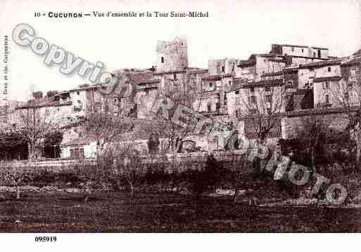 Ville de CUCURON, carte postale ancienne