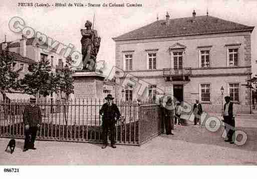 Ville de FEURS, carte postale ancienne