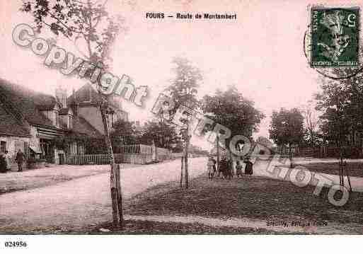 Ville de FOURS, carte postale ancienne