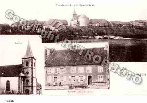 Ville de GOSSELMING, carte postale ancienne