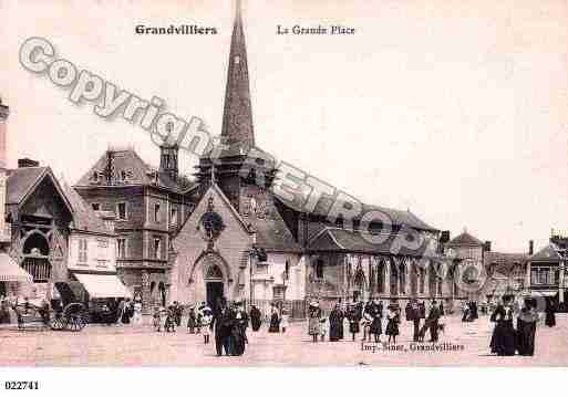 Ville de GRANDVILLIERS, carte postale ancienne