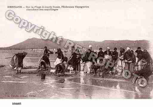 Ville de HENDAYE, carte postale ancienne