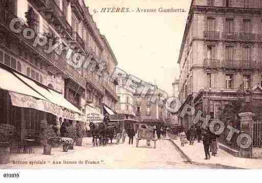 Ville de HYERES, carte postale ancienne