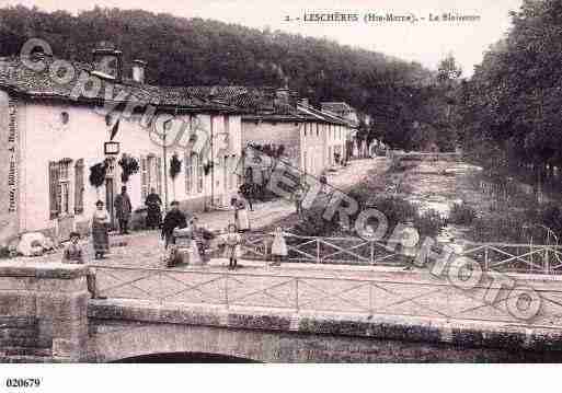 Ville de LESCHERES, carte postale ancienne