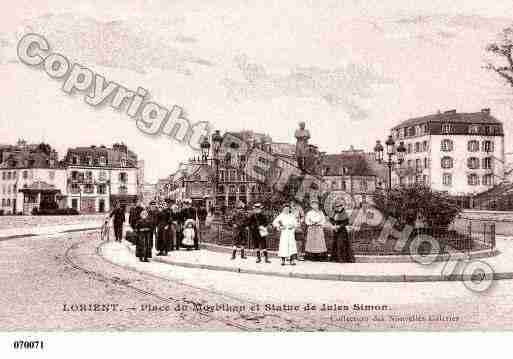 Ville de LORIENT, carte postale ancienne