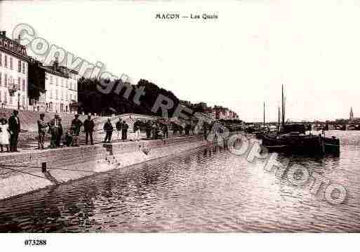 Ville de MACON, carte postale ancienne