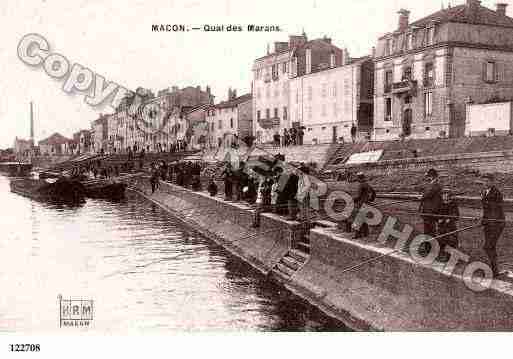 Ville de MACON, carte postale ancienne