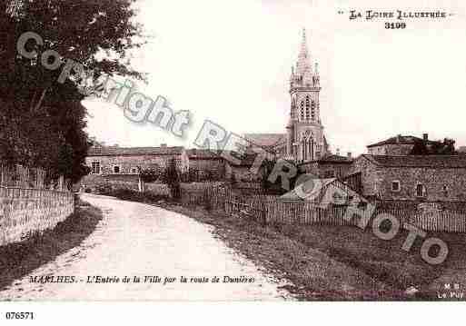 Ville de MARLHES, carte postale ancienne