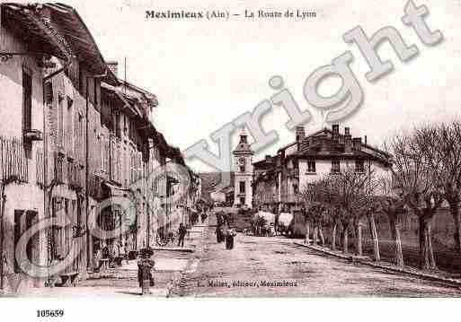 Ville de MEXIMIEUX, carte postale ancienne