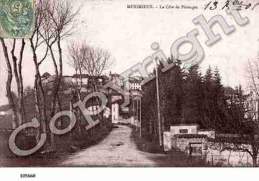 Ville de MEXIMIEUX, carte postale ancienne