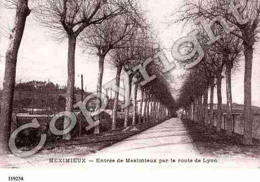 Ville de MEXIMIEUX, carte postale ancienne