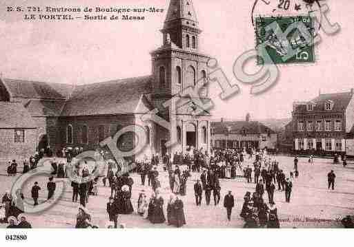 Ville de PORTEL(LE), carte postale ancienne