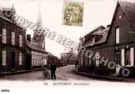 Ville de QUITTEBOEUF, carte postale ancienne