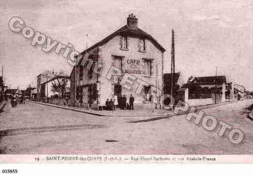 Ville de SAINTPIERREDESCORPS, carte postale ancienne