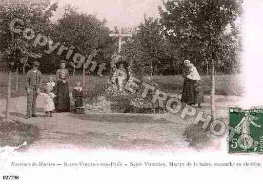 Ville de SAINTVINCENTDESPRES, carte postale ancienne