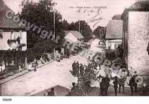 Ville de SENTHEIM, carte postale ancienne