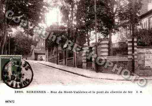 Ville de SURESNES, carte postale ancienne