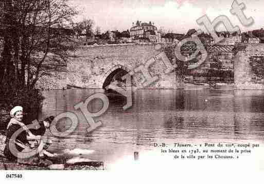 Ville de THOUARS, carte postale ancienne