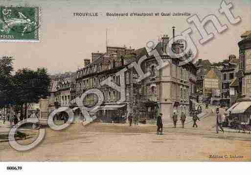 Ville de TROUVILLESURMER, carte postale ancienne