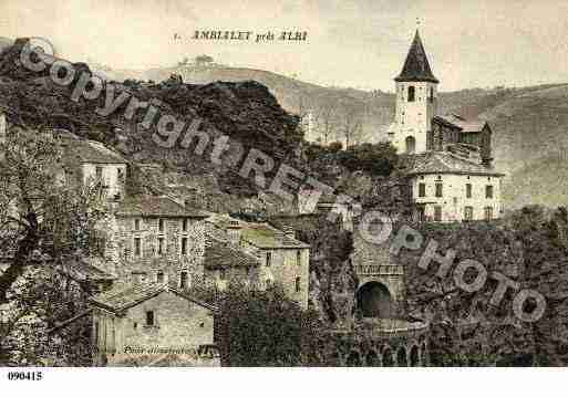 Ville de AMBIALET, carte postale ancienne