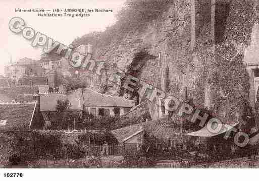 Ville de AMBOISE, carte postale ancienne