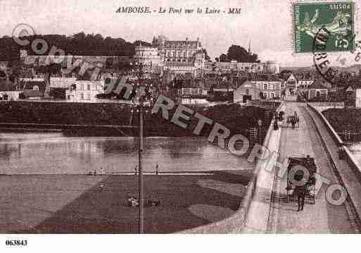 Ville de AMBOISE, carte postale ancienne