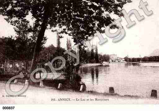 Ville de ANNECY, carte postale ancienne