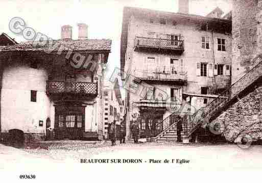 Ville de BEAUFORTSURDORON, carte postale ancienne