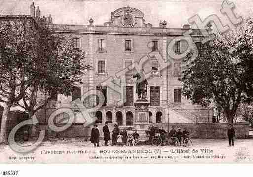 Ville de BOURGSAINTANDEOL, carte postale ancienne