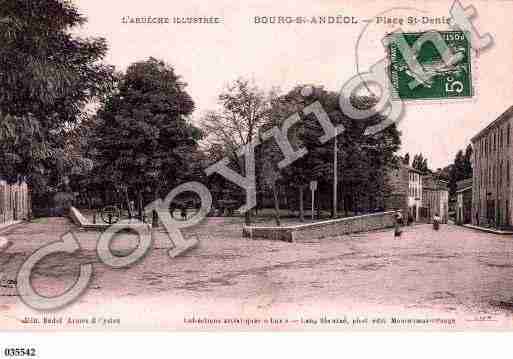 Ville de BOURGSAINTANDEOL, carte postale ancienne