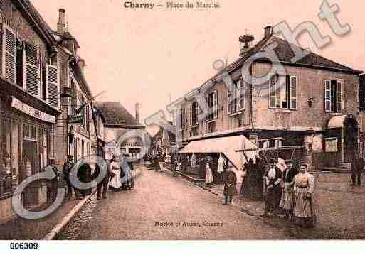 Ville de CHARNY, carte postale ancienne