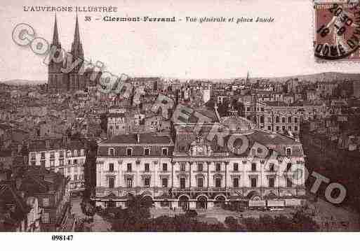 Ville de CLERMONTFERRAND, carte postale ancienne