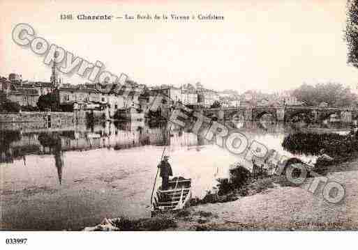 Ville de CONFOLENS, carte postale ancienne