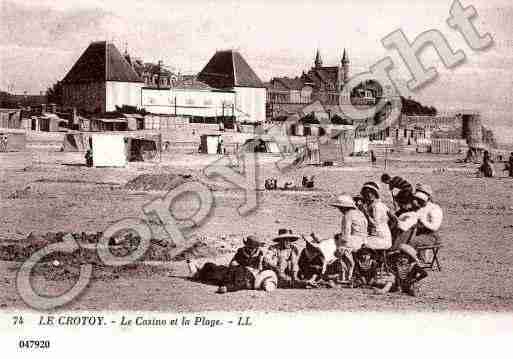 Ville de CROTOY(LE), carte postale ancienne