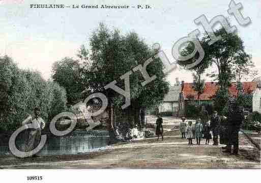 Ville de FIEULAINE, carte postale ancienne