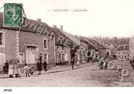 Ville de GONCOURT, carte postale ancienne