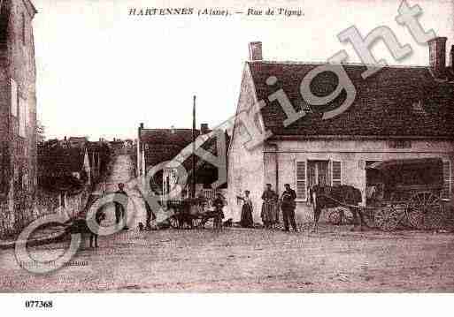 Ville de HARTENNESETTAUX, carte postale ancienne