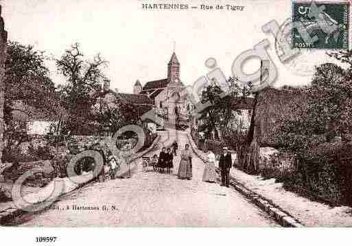 Ville de HARTENNESETTAUX, carte postale ancienne