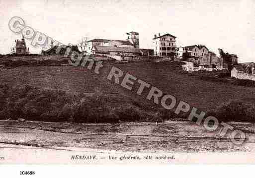 Ville de HENDAYE, carte postale ancienne