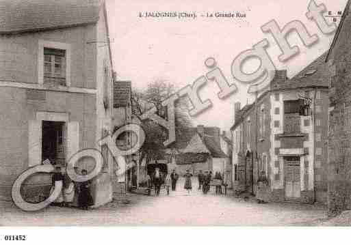 Ville de JALOGNES, carte postale ancienne