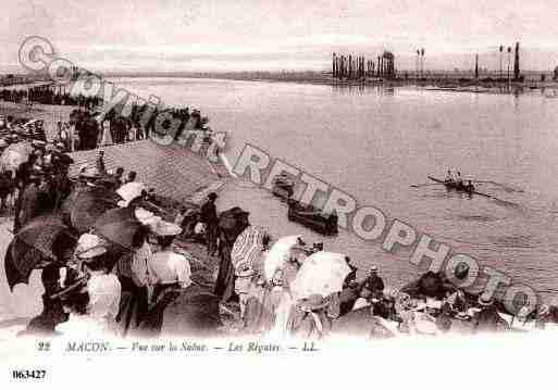 Ville de MACON, carte postale ancienne