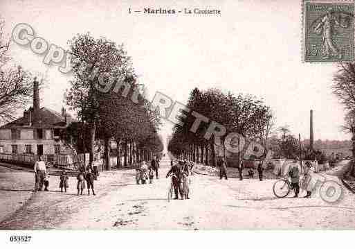 Ville de MARINES, carte postale ancienne