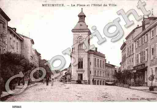 Ville de MEXIMIEUX, carte postale ancienne