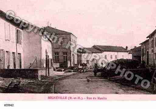 Ville de MIGNEVILLE, carte postale ancienne