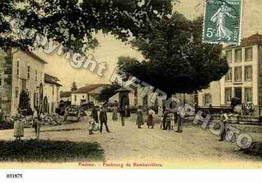 Ville de PADOUX, carte postale ancienne