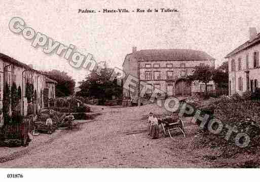 Ville de PADOUX, carte postale ancienne