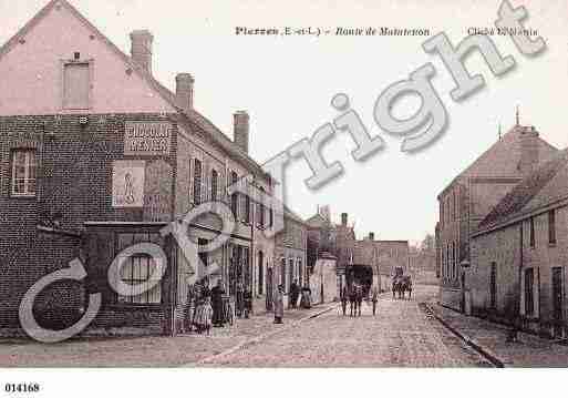 Ville de PIERRES, carte postale ancienne