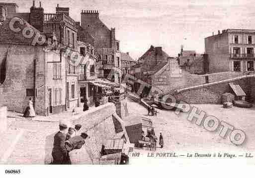 Ville de PORTEL(LE), carte postale ancienne