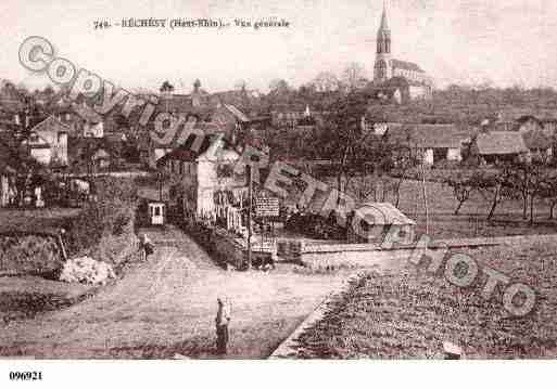 Ville de RECHESY, carte postale ancienne