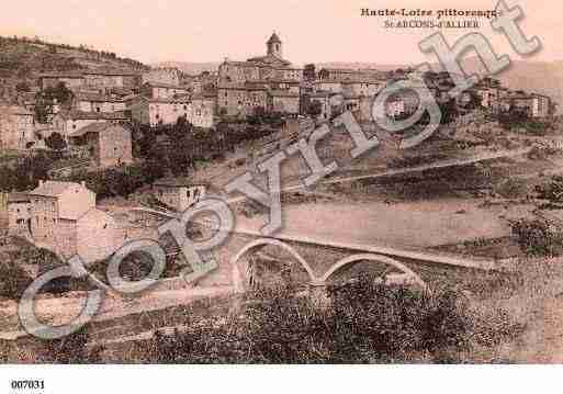 Ville de SAINTARCONSD'ALLIER, carte postale ancienne